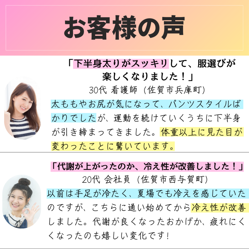 お客様の声、口コミ