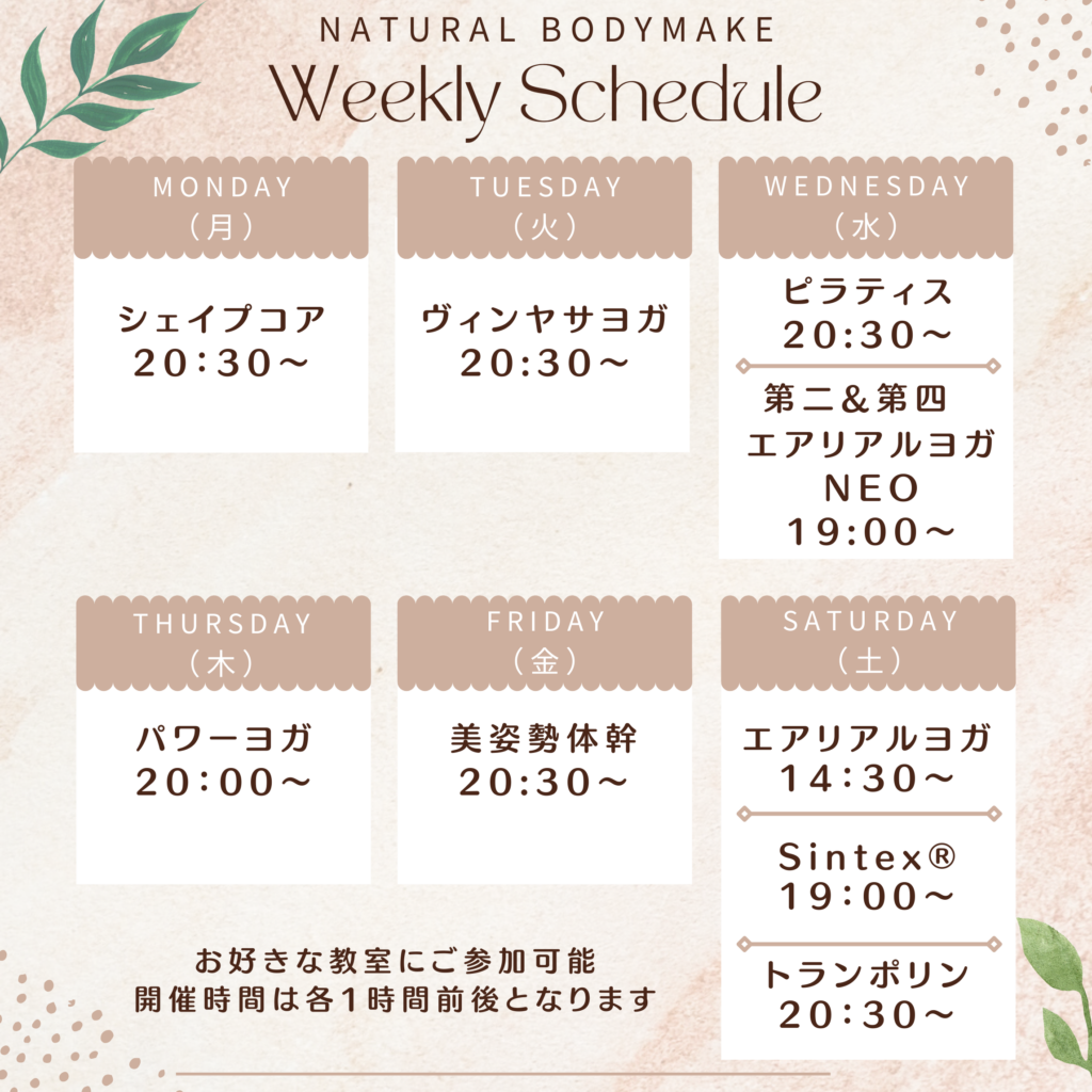 スケジュール表